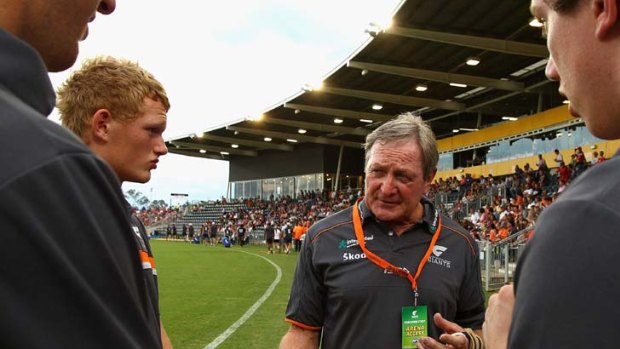 Hard sell &#8230; Kevin Sheedy says the Swans should help promote their ''away'' clash with GWS.