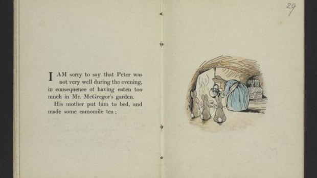 <i>The Tale of Peter Rabbit</i>, by Beatrix Potter, 1901. 