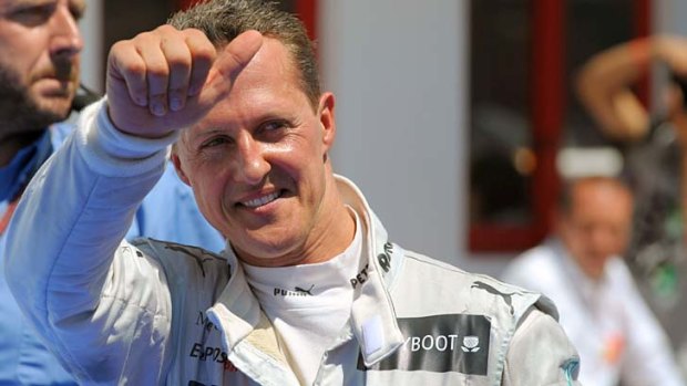 Responding positively: Michael Schumacher.