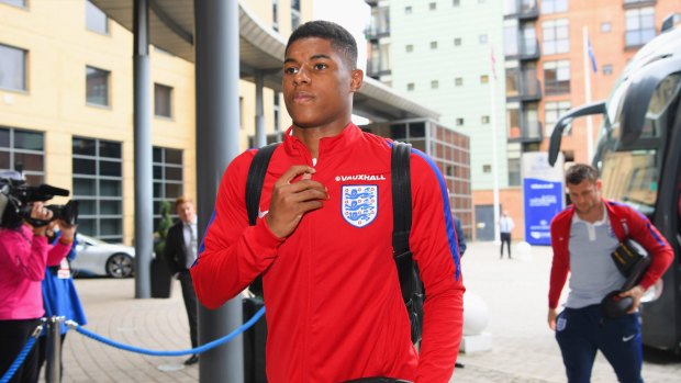 Baptism of fire: England bolter Marcus Rashford.