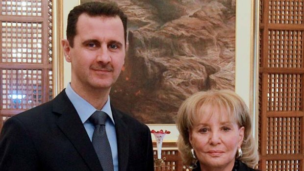Denying responsibility ... Bashar Al-Assad spoke to Barbara  Walters.