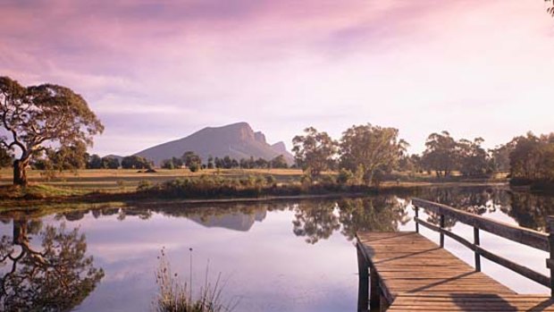 Hill of content... Mount Sturgeon rises above Dunkeld's plains.