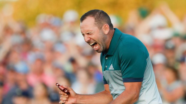 Green machine: Sergio Garcia wins the Masters. It was hard to think of a touring professional who deserved the breakthrough more than the Spaniard.