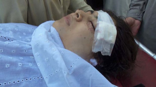 Seriously wounded ... 14-year-old Malala Yousafzai.