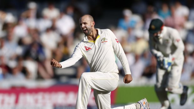 Leading from the front: Nathan Lyon.