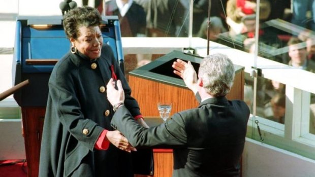 Friends: Maya Angelou delivered the inaugural poem at Bill Clinton's first inauguration. He described her greatest gift as paying attention to things others would not notice. 