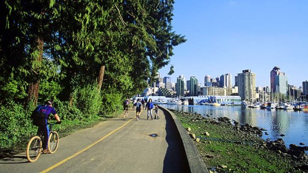 Explore what Vancouver has to offer on foot or by bike.