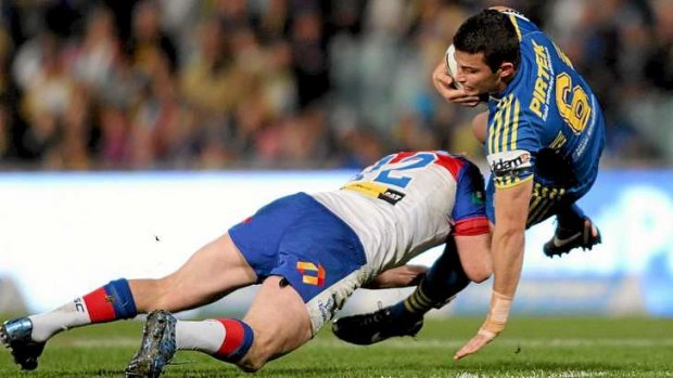 Spared: Luke Kelly will not be part of the exodus of players from Parramatta at the end of the season.