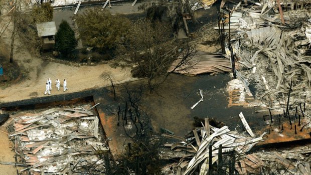 The 2009 Murrundindi bushfire devastated the town of Marysville.