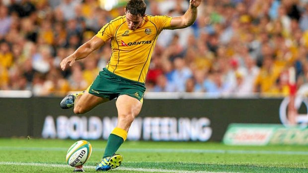 Former Auckland player Mike Harris scored 15 points for the Wallabies on Saturday night.