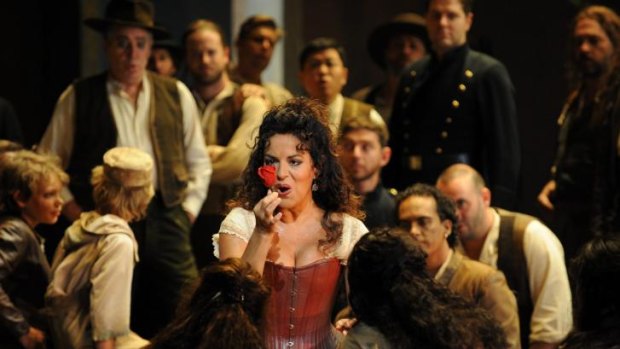 Carmen electric: Nancy Fabiola Herrera as Bizet's fiery gypsy.