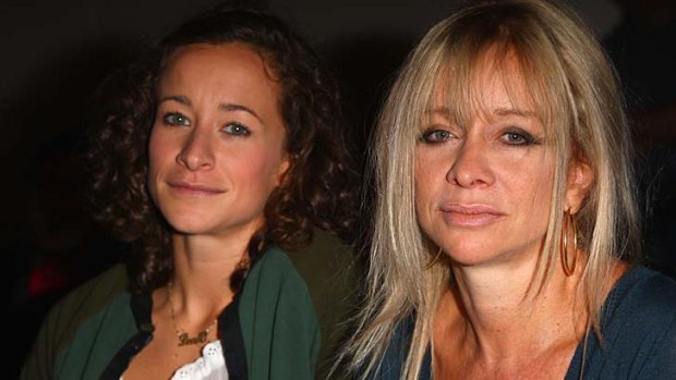Drugs in the home ... Jo Wood  says she offered her daughter Leah, left, marijuana.