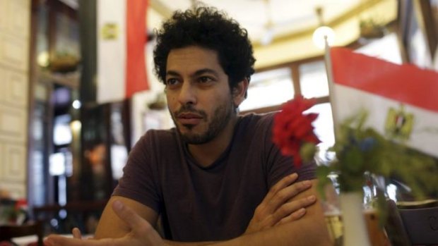 Critical ... Egyptian activist, writer, and engineer Wael Eskandar, 33, seems deflated at a cafe in downtown Cairo by what he calls the "triumph of the counter-revolution".