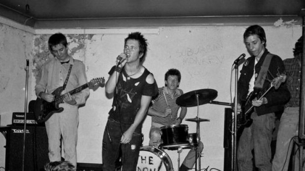 The Hard-Ons at Brisbane's Curry Shop in 1979. Photo courtesy of John Oxley Library Brisbane.