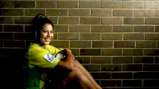 ''It's a big step up'': Schoolgirl Tiana Penitani is the youngest player to represent Australia in senior rugby.