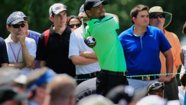 Tiger Woods struggled on his return to tournament golf.