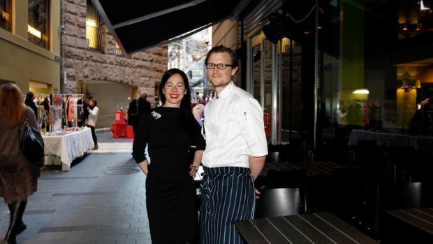 Dynamic duo ... China Lane manager Bacci Moore and chef Ben Haywood.