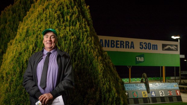 Kel O'Rourke has been calling races at Canberra Greyhound track since 1982.
