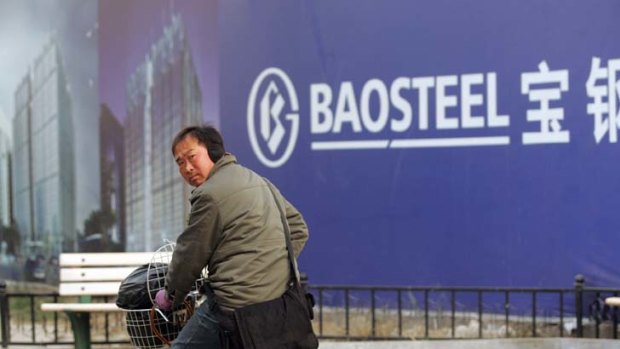 Heading in the wrong direction ...  Baosteel’s chairman says iron ore supply will outstrip demand.