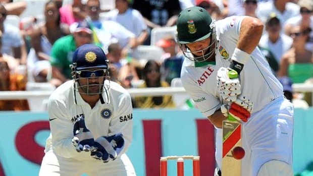 Century at a price . . . Jacques Kallis scored 161 for South Africa but will be out for two weeks with injured ribs.