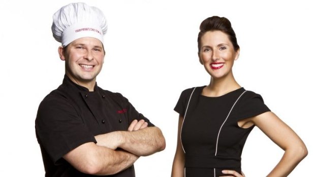 Chef David Kolembus and his wife, Ana.