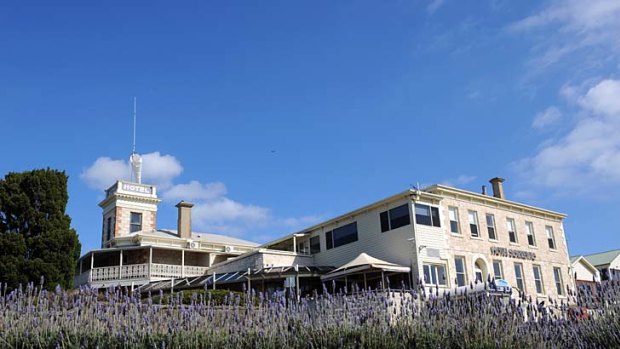 Life from above ... Mornington Peninsula's Hotel Sorrento.