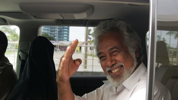 East Timor's outgoing Prime Minister Xanana Gusmao. 