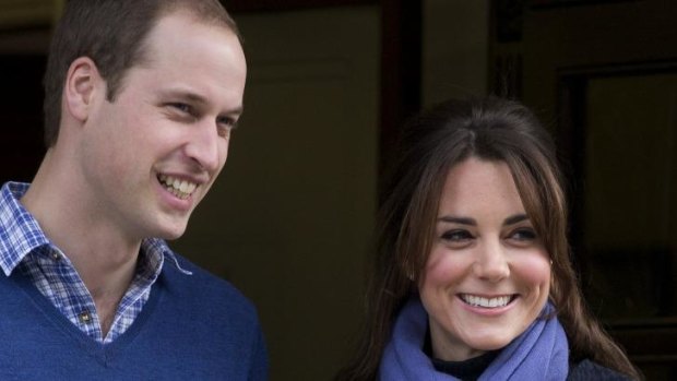 Britain's Prince William the Duchess of Cambridge Kate Middleton.