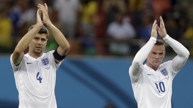 Steven Gerrard (left) captained England 38 times in 114 caps for his country. 