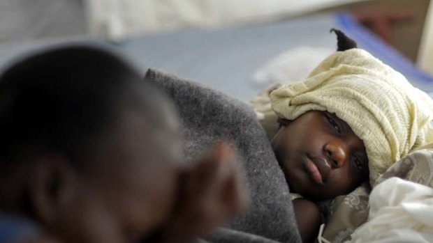 Continuing heartache ... Haitians are still suffering after last year's earthquake.