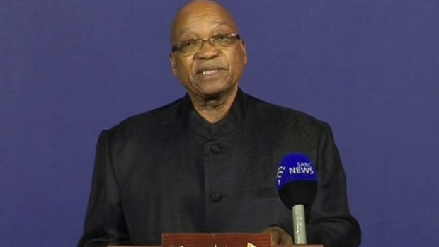 "Our nation has lost its greatest son.":  South Africa President Jacob Zuma announces the death of Nelson Mandela.