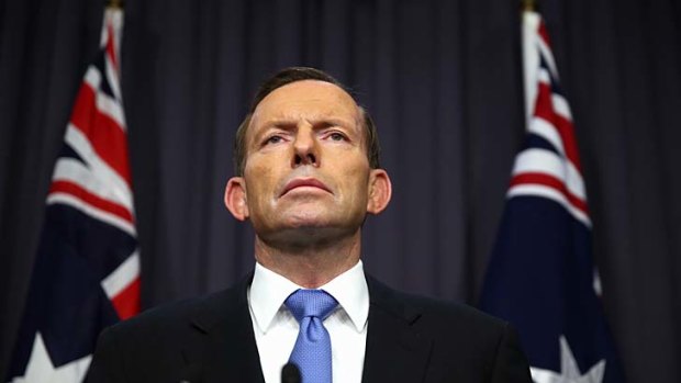 Spin doctors: Prime Minister Tony Abbott.