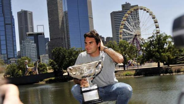 Writing a new chapter . . . fatherhood and illness have given four-time Australian Open champ Roger Federer a new perspective to reach to even greater heights.
