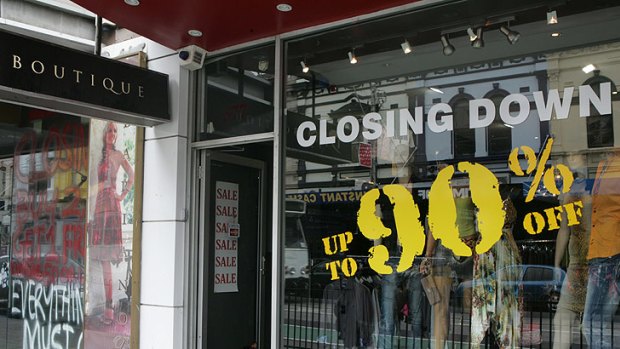 'For lease' signs are becoming increasingly common as retailers leave the strip.