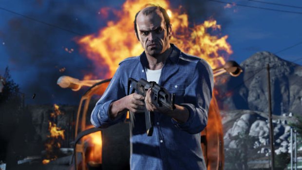 Grand Theft Auto V: raucous and unabashedly violent.