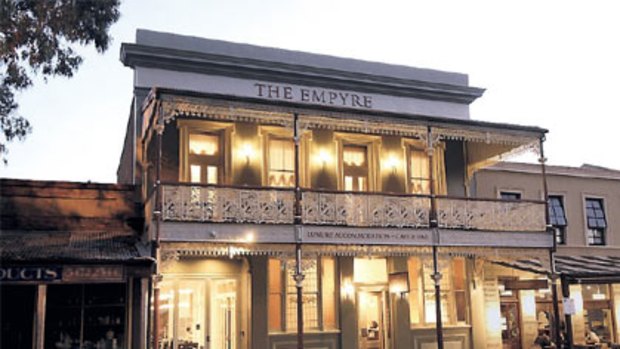 Antique filled ... Castlemaine’s Empyre Boutique Hotel is full of period furniture.