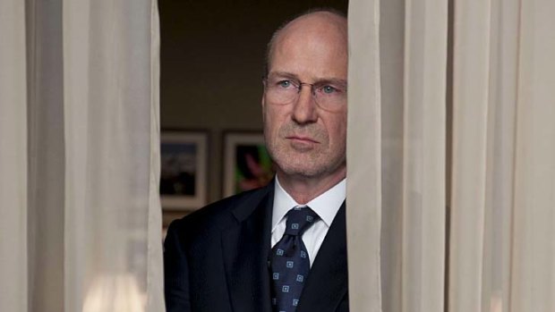 William Hurt as Hank Paulson in <i>Too Big Too Fail</i>.