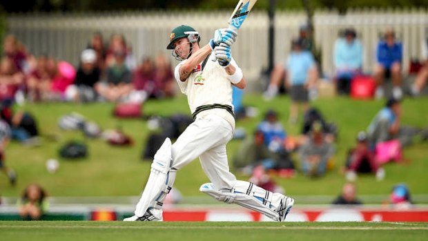 Clarke raced to 57 from just 46 balls before injury struck.