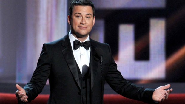 Comedian Jimmy Kimmel isn't afraid of giving a roasting to his TV bosses.