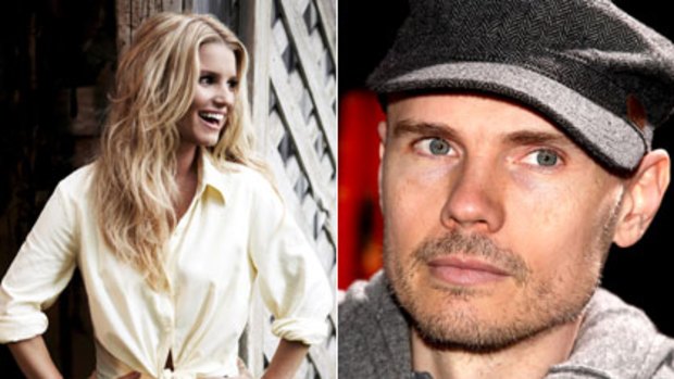 Is she really going out with him? ... Jessica Simpson stops short of denying rumours that she and Billy Corgan are dating.