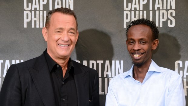 Tom Hanks and Barkhad Abdi who star in <i>Captain Phillips</i>. Hanks is among a number of celebrities whose personal details have been exposed by the latest corporate data breach.