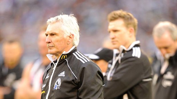 The vanquished: Mick Malthouse and his successor Nathan Buckley.
