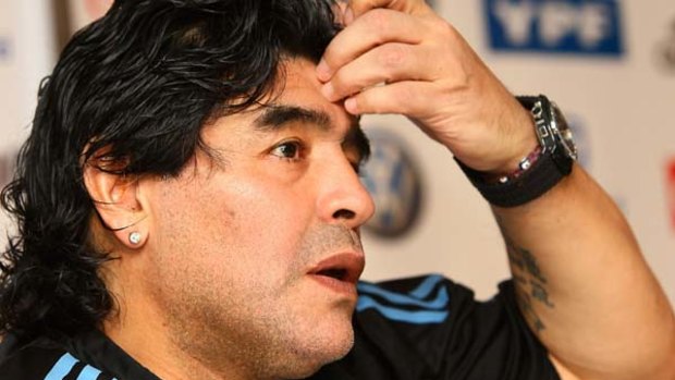 Diego Maradona ... has split opinion in Argentina