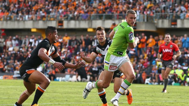 Raiders fullback Jack Wighton tested the NRL's ''no-biff'' policy as early as round one. 