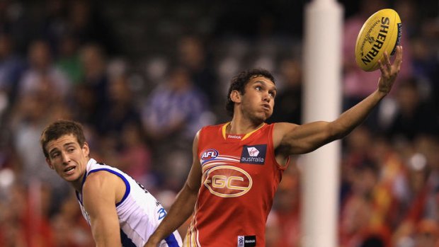 At home on the ground: Harley Bennell of the Suns.