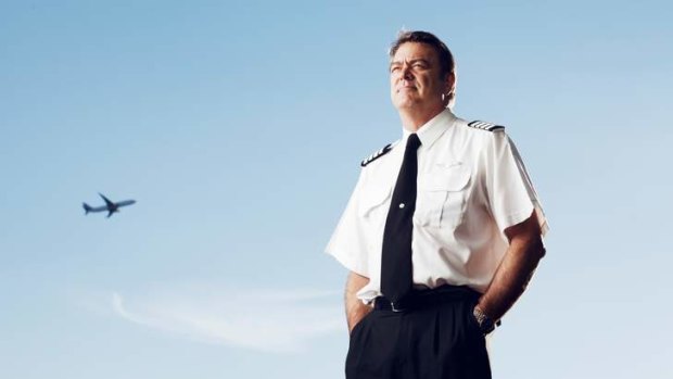 Come fly with me … Captain David Evans brings the comfort and calm that come with 30 years' and 20,000 hours' flying experience.
