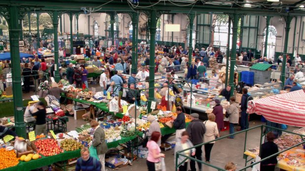 Bustling: St George's Market in Belfast should be your first stop for a coffee and spectacular fry-up. 