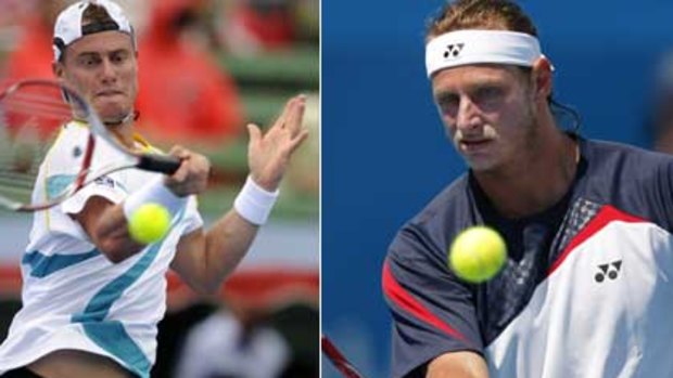 Australian Lleyton Hewitt and Argentine David Nalbandian will meet in the opening round of the Australian Tennis Open.