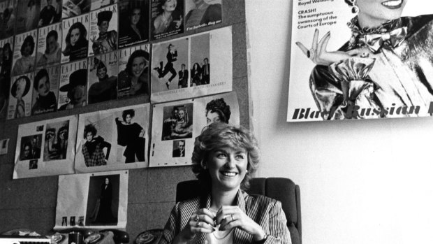 Tina Brown in the London office of 