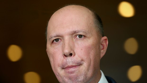 Peter Dutton faces a major test in implementing the national security changes. Photo: Alex Ellinghausen
